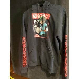 My Hero Academia Deku Funimation Black Pullover Anime Hoody.